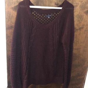 American Eagle purple sweater